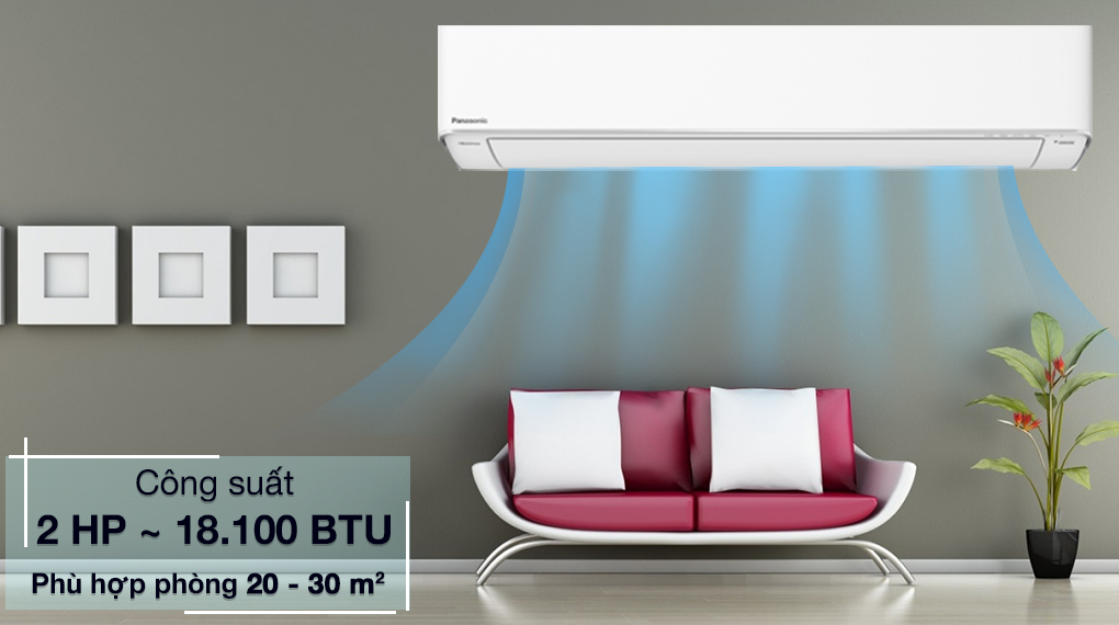 Điều hoà Panasonic 2 HP CU/CS-XZ18XKH-8 -Công suất 2 HP, thích hợp diện tích căn phòng từ 20 - 30 m2