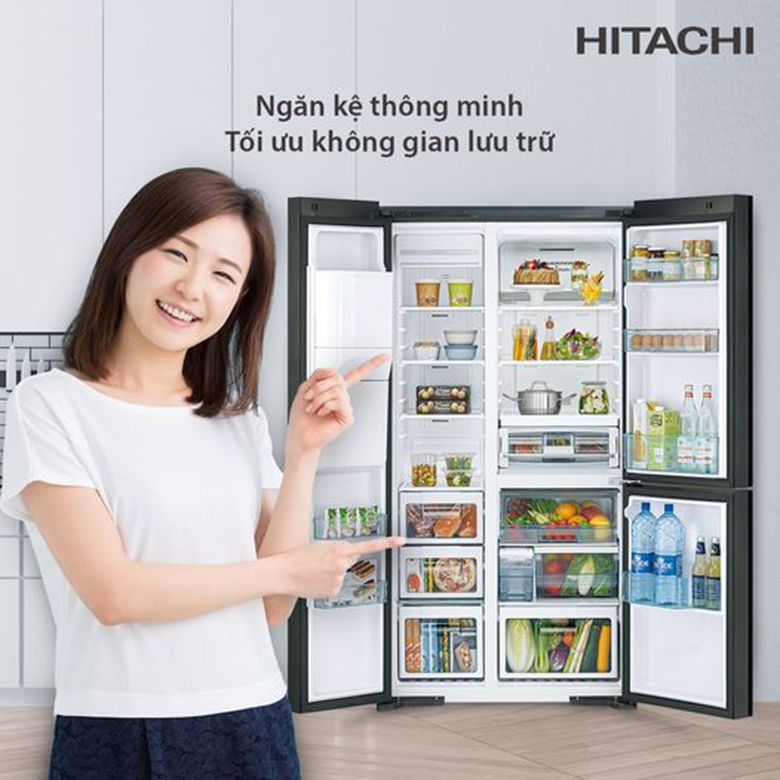 Tủ lạnh Hitachi Inverter 569 lít R-MX800GVGV0 GMG